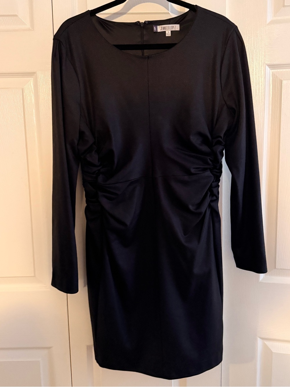 Jennifer Lopez Stretch Heavier Weight Black Dress Size 16